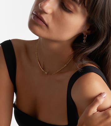 Collana Gravity Arc in oro 18kt con diamanti | Spinelli Kilcollin