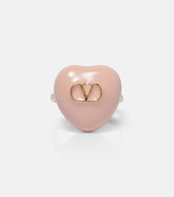 Anillo Cœur Royal con VLogo esmaltado | Valentino