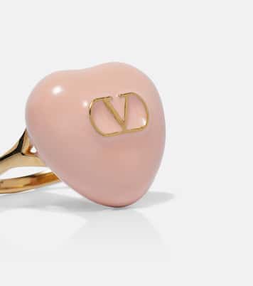 Anillo Cœur Royal con VLogo esmaltado | Valentino