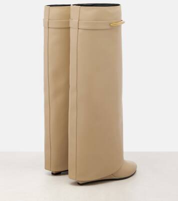 Shark 95 leather knee-high boots | Givenchy