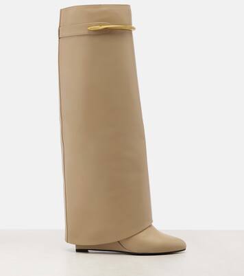 Shark 95 leather knee-high boots | Givenchy