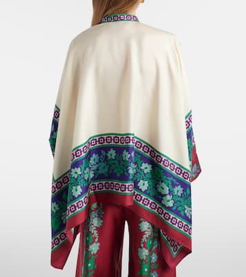 Foulard printed silk twill shirt | La DoubleJ