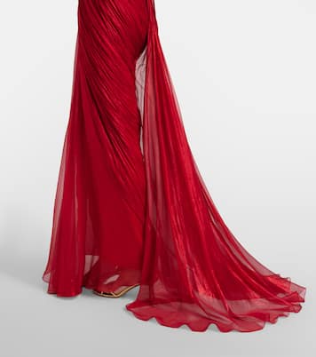 Cecilia draped silk gown | Maria Lucia Hohan