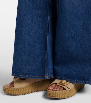 Nama suede platform sandals | Chloé