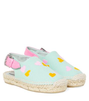 Embroidered canvas slingback mules | Stella McCartney Kids