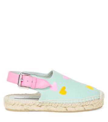 Embroidered canvas slingback mules | Stella McCartney Kids
