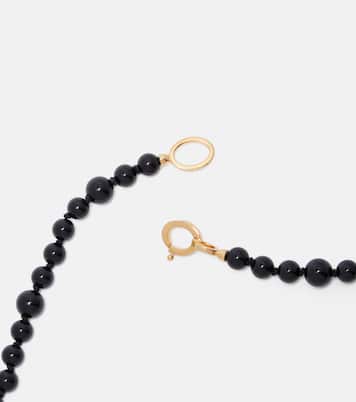 Collier Infinity à perles en onyx | Toteme