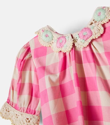 Top e gonna Anais in misto cotone con crochet | Bebe Organic