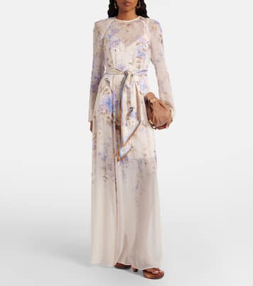 Luna belted floral maxi dress | Zimmermann