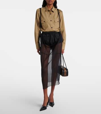 Sheer midi skirt | Prada