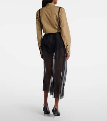 Sheer midi skirt | Prada