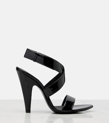 Sandales en cuir verni | Alaïa
