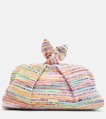 Bowtie tweed clutch | Aquazzura