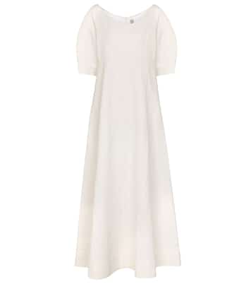 Linen and cotton-blend midi dress | Toteme