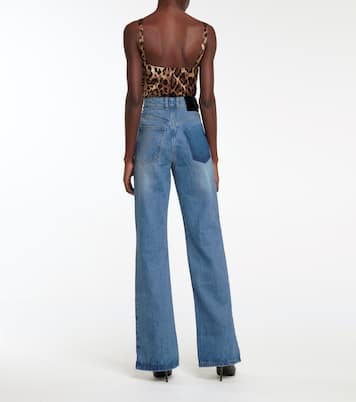 High-rise wide-leg jeans | Rabanne