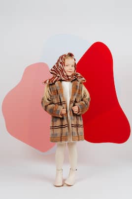 Checked faux fur coat | Paade Mode