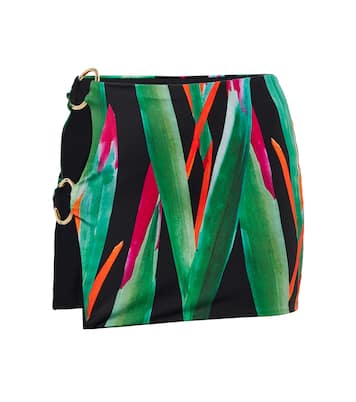 Minifalda estampada con aberturas | Louisa Ballou
