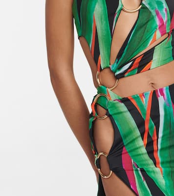 Minifalda estampada con aberturas | Louisa Ballou