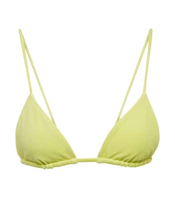 Via triangle terry bikini top | Jade Swim