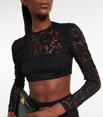 Crop top de encaje | Valentino