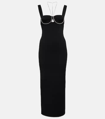Celeste embellished knit midi dress | Galvan