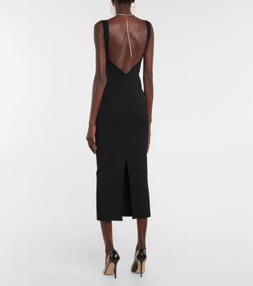 Celeste embellished knit midi dress | Galvan
