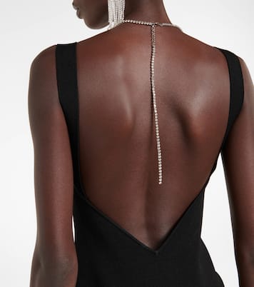 Celeste embellished knit midi dress | Galvan