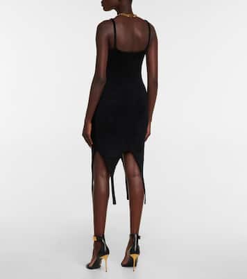 Ribbed-knit minidress | Balmain