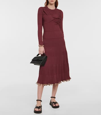 Falda midi Malia acanalada | Simkhai