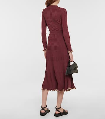 Falda midi Malia acanalada | Simkhai