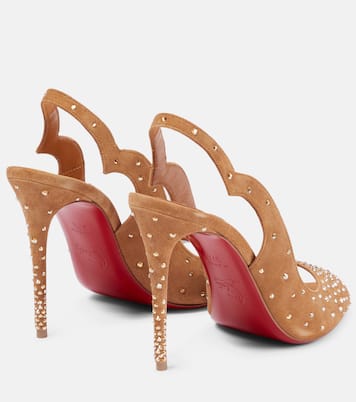 Nudes Degrachick suede sandals | Christian Louboutin