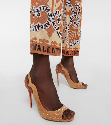Nudes Degrachick suede sandals | Christian Louboutin