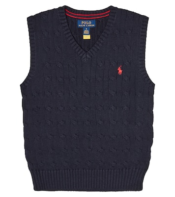 Cable-knit cotton vest | Polo Ralph Lauren Kids