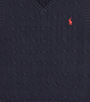 Cable-knit cotton vest | Polo Ralph Lauren Kids