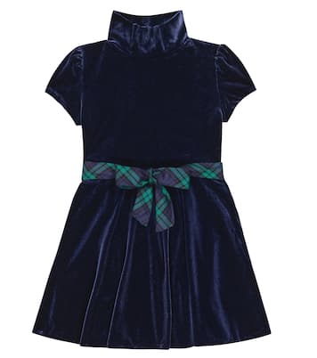 Miniabito in velluto | Polo Ralph Lauren Kids