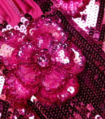 Floral sequined gloves | Valentino