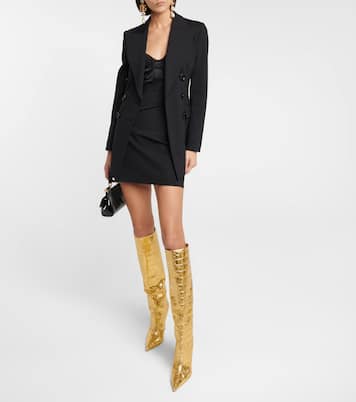Stiefel aus Metallic-Leder | Dolce&Gabbana