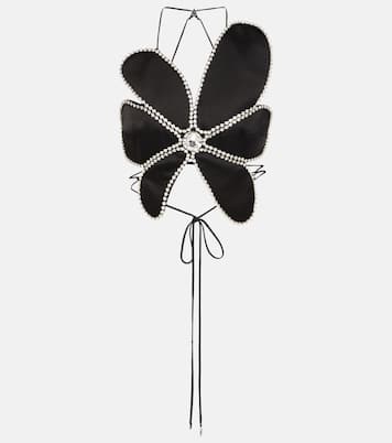 Crystal-embellished halterneck top | Area