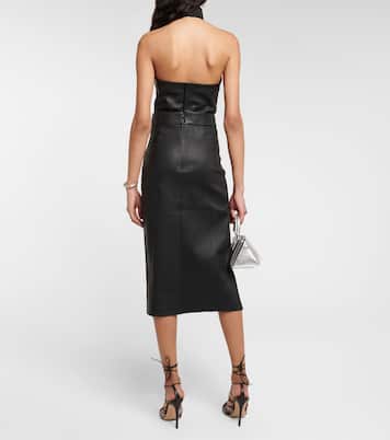 Falda midi Lea de piel | Stouls