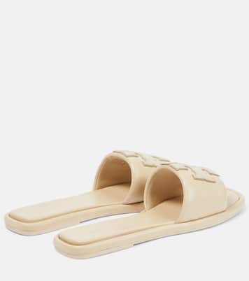 Leather slides | Tory Burch