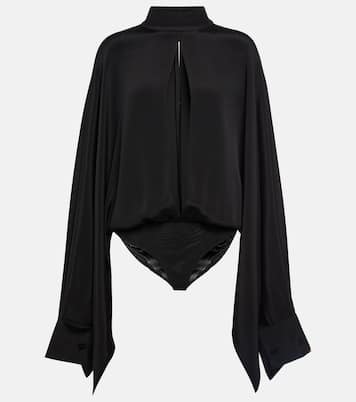 Cutout silk crêpe bodysuit | Tom Ford