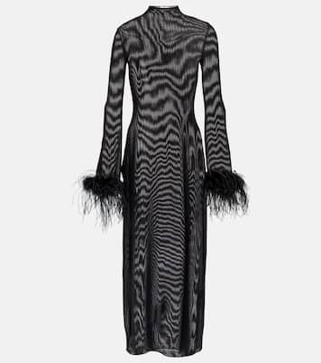 Midikleid Lumière Plumage | Oséree