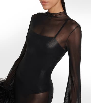 Midikleid Lumière Plumage | Oséree