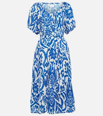 Robe midi Madilyn imprimée en coton | Velvet