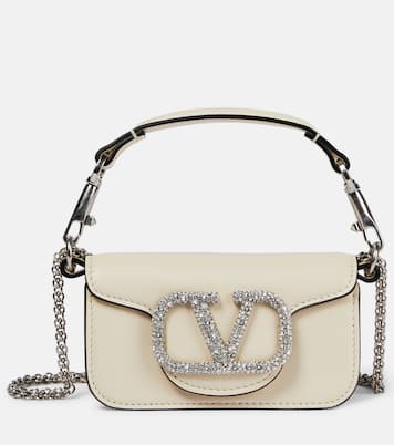 Locò Micro leather shoulder bag | Valentino Garavani