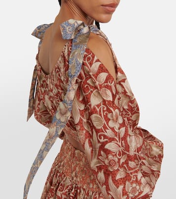 Top cropped Chintz in seta | Zimmermann