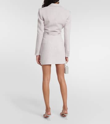 Mini-jupe en tweed à ornements | Alessandra Rich