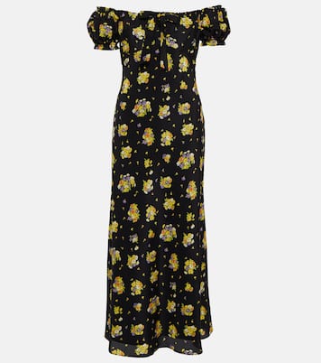 Floral silk maxi dress | Alessandra Rich