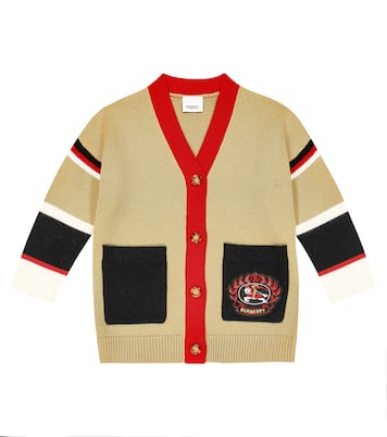 Cardigan rayé en laine | Burberry Kids