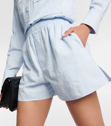 Shorts in cotone a vita alta | Chloé